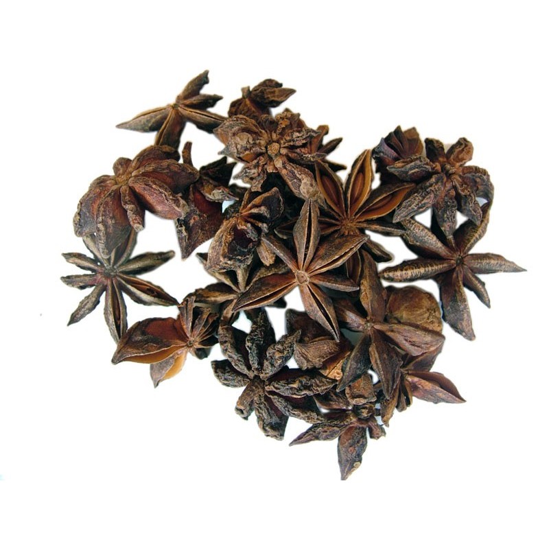 Star anise (Illicium anisatum), simple incenses, Seeds and Roots