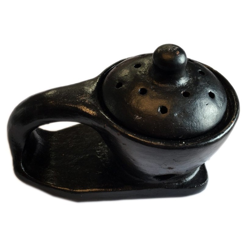 Small bowl burner with handle