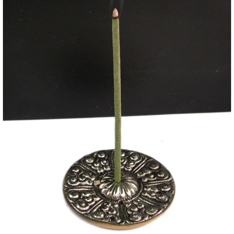 Wood clad plate stick holder, Incense articles, stick holders