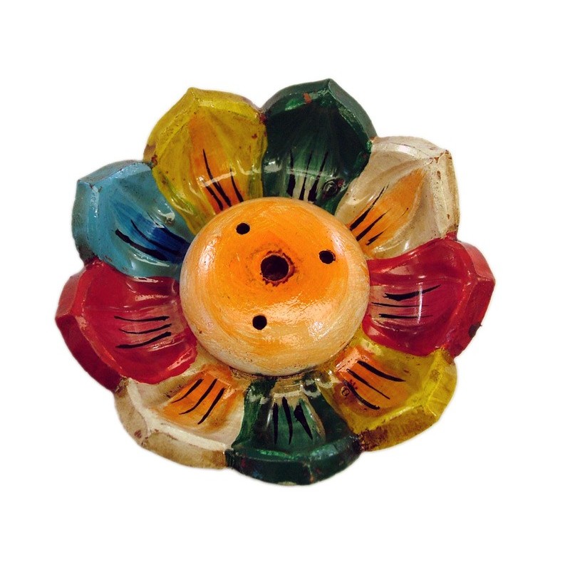 Colored Lotus Flower stick holder, Accessories and burners,