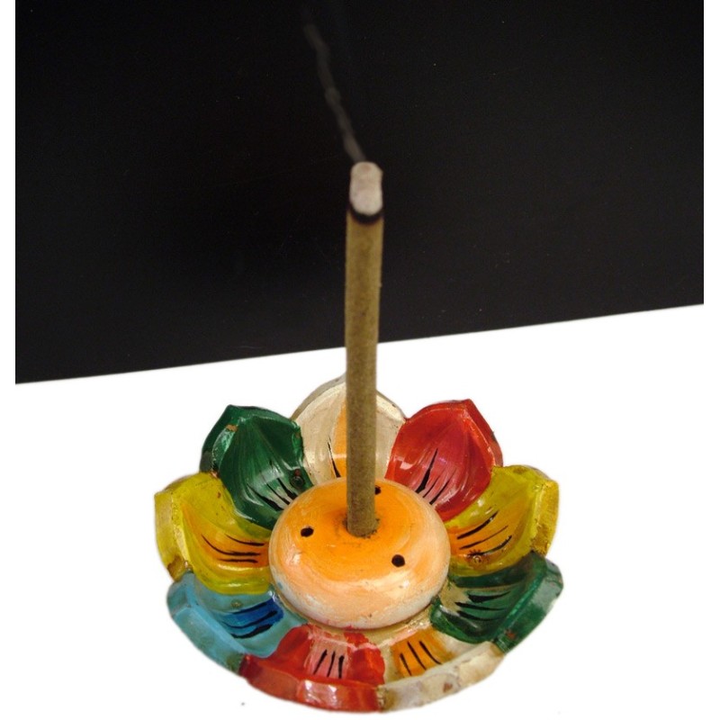 Colored Lotus Flower stick holder, Accessories and burners,